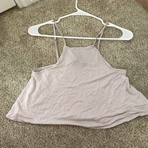 High neck halter tank top tunic